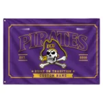 East Carolina Pirates House Flag Custom Ornate Border Purple Best Selling
