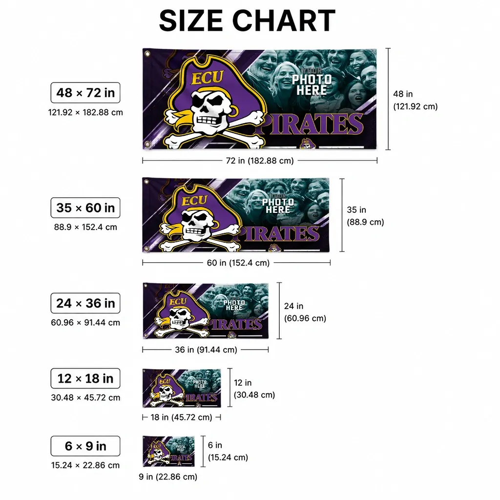 East Carolina Pirates House Flag Customized Diagonal Stripes Purple High Quality East Carolina Pirates House Flag Customized Diagonal Stripes Purple High Quality