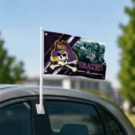 East Carolina Pirates House Flag Customized Diagonal Stripes Purple Best Selling