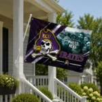 East Carolina Pirates House Flag Customized Diagonal Stripes Purple Best Selling