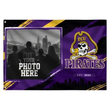 East Carolina Pirates House Flag Personalized Framed Photo Purple Black Best Selling