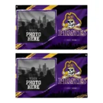 East Carolina Pirates House Flag Personalized Framed Photo Purple Black Best Selling