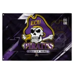 East Carolina Pirates House Flag Personalized Speed Slashes Purple Best Selling