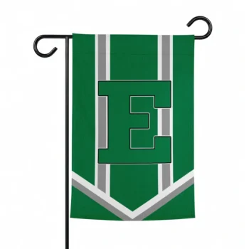 Eastern Michigan Eagles Garden Flag Custom Chevron Stripes Green Best Selling