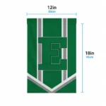 Eastern Michigan Eagles Garden Flag Custom Chevron Stripes Green Best Selling