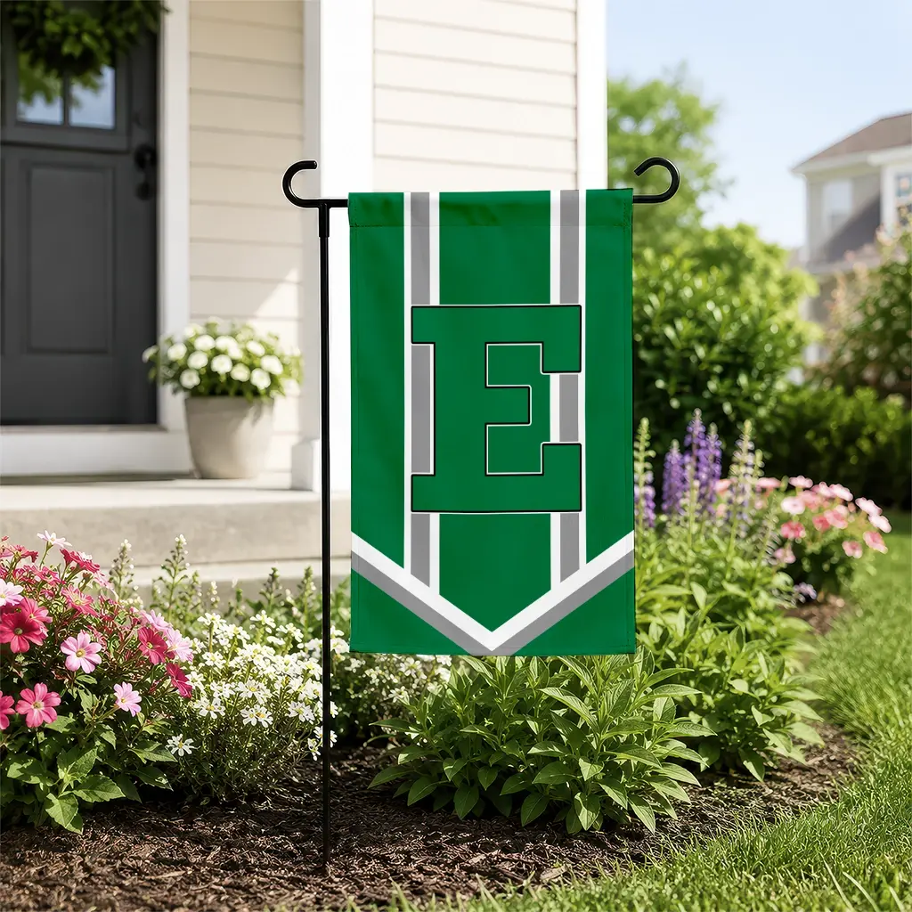Eastern Michigan Eagles Garden Flag Custom Chevron Stripes Green New Arrival Eastern Michigan Eagles Garden Flag Custom Chevron Stripes Green New Arrival