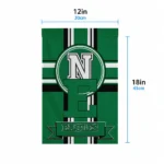 Eastern Michigan Eagles Garden Flag Custom Circle Medallion Green Best Selling