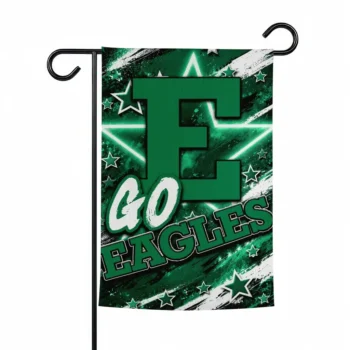 Eastern Michigan Eagles Garden Flag Customized Glowing Star Green Best Selling