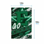 Eastern Michigan Eagles Garden Flag Customized Glowing Star Green Best Selling