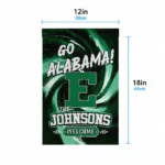 Eastern Michigan Eagles Garden Flag Customized Swirl Vortex Green Best Selling