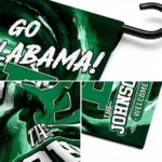 Eastern Michigan Eagles Garden Flag Customized Swirl Vortex Green Best Selling
