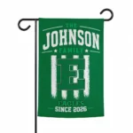 Eastern Michigan Eagles Garden Flag Personalized Distressed Stripes Green Best Selling