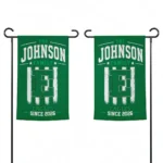Eastern Michigan Eagles Garden Flag Personalized Distressed Stripes Green Best Selling