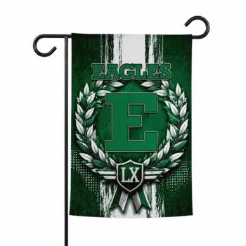 Eastern Michigan Eagles Garden Flag Personalized Laurel Wreath Green Best Selling