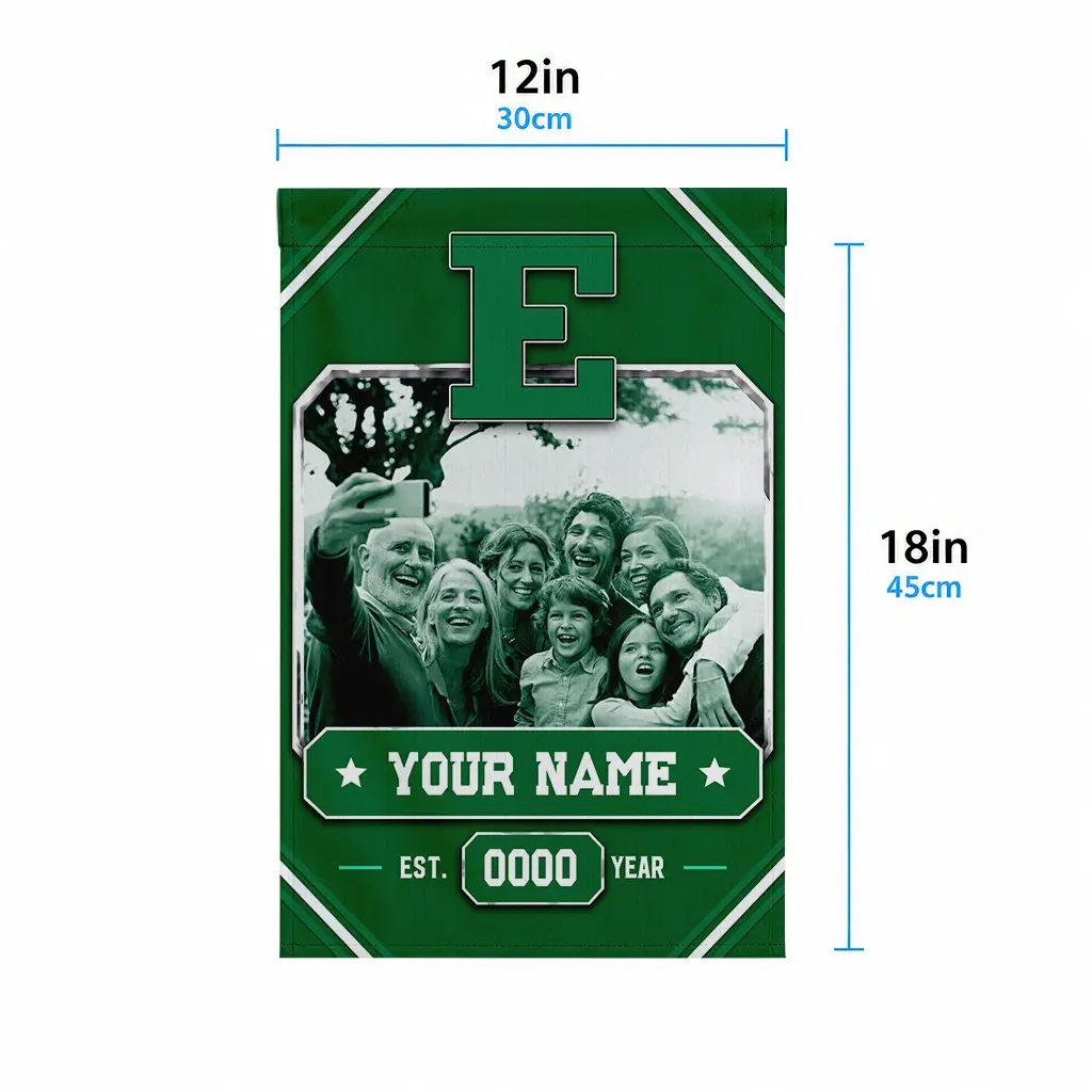 Eastern Michigan Eagles Garden Flag Personalized Photo Frame Green High Quality Eastern Michigan Eagles Garden Flag Personalized Photo Frame Green High Quality