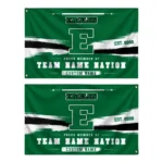 Eastern Michigan Eagles House Flag Custom Brushed Streaks Green Best Selling