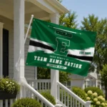 Eastern Michigan Eagles House Flag Custom Brushed Streaks Green Best Selling