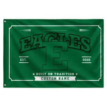 Eastern Michigan Eagles House Flag Custom Ornate Border Green Best Selling