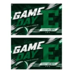 Eastern Michigan Eagles House Flag Customized Action Streaks Green Best Selling