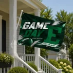 Eastern Michigan Eagles House Flag Customized Action Streaks Green Best Selling