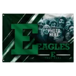 Eastern Michigan Eagles House Flag Customized Diagonal Stripes Green Best Selling