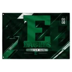 Eastern Michigan Eagles House Flag Personalized Speed Slashes Green Best Selling