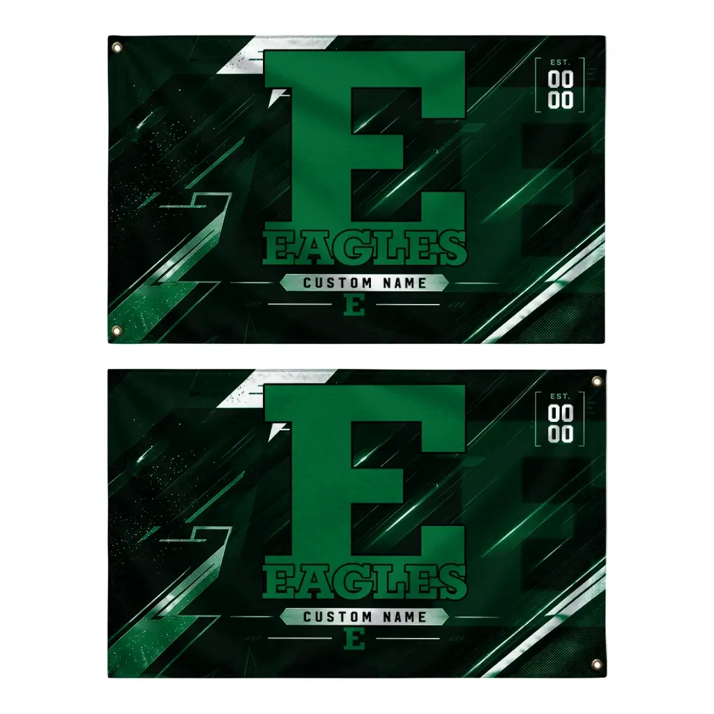 Eastern Michigan Eagles House Flag Personalized Speed Slashes Green Fashion Forward Eastern Michigan Eagles House Flag Personalized Speed Slashes Green Fashion Forward