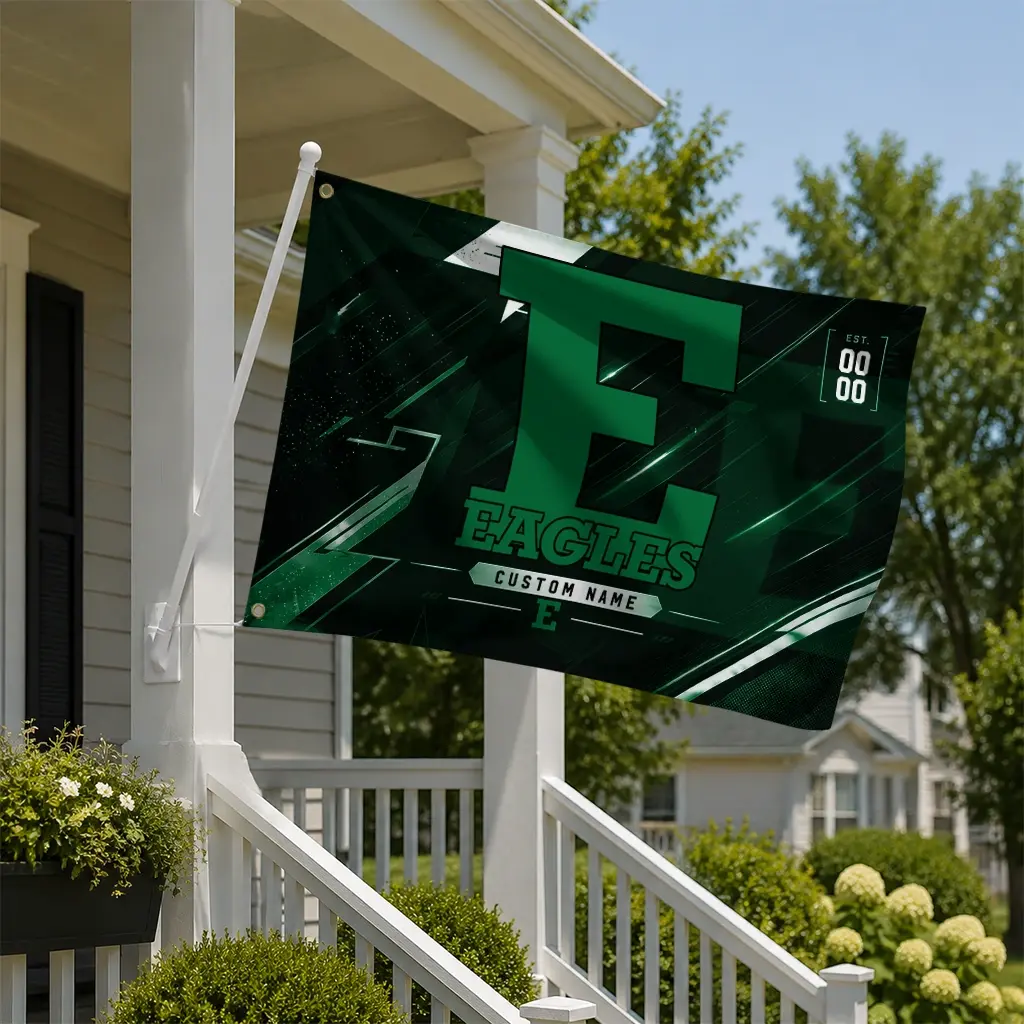 Eastern Michigan Eagles House Flag Personalized Speed Slashes Green New Arrival Eastern Michigan Eagles House Flag Personalized Speed Slashes Green New Arrival