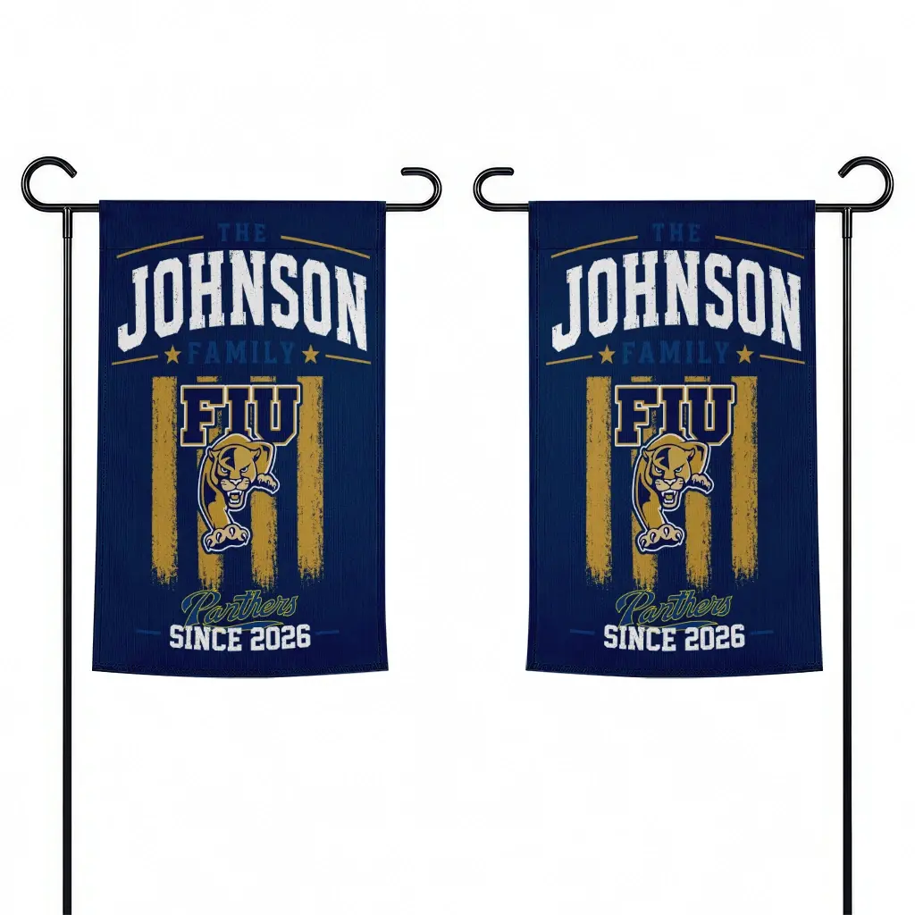 Fiu Panthers Garden Flag Custom Distressed Stripes Blue Fashion Forward Fiu Panthers Garden Flag Custom Distressed Stripes Blue Fashion Forward