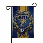 Fiu Panthers Garden Flag Custom Laurel Wreath Blue Best Selling