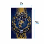 Fiu Panthers Garden Flag Custom Laurel Wreath Blue Best Selling