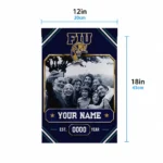 Fiu Panthers Garden Flag Custom Photo Frame Blue Best Selling