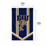 Fiu Panthers Garden Flag Customized Chevron Stripes Blue Best Selling