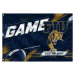 Fiu Panthers House Flag Personalized Action Streaks Blue Best Selling