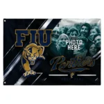 Fiu Panthers House Flag Personalized Diagonal Stripes Blue Best Selling