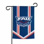 Florida Atlantic Owls Garden Flag Custom Chevron Stripes Blue Best Selling