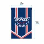 Florida Atlantic Owls Garden Flag Custom Chevron Stripes Blue Best Selling