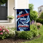 Florida Atlantic Owls Garden Flag Customized Swirl Vortex Blue Best Selling