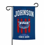 Florida Atlantic Owls Garden Flag Personalized Distressed Stripes Blue Best Selling