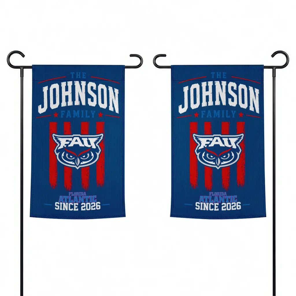 Florida Atlantic Owls Garden Flag Personalized Distressed Stripes Blue Fashion Forward Florida Atlantic Owls Garden Flag Personalized Distressed Stripes Blue Fashion Forward