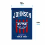 Florida Atlantic Owls Garden Flag Personalized Distressed Stripes Blue Best Selling