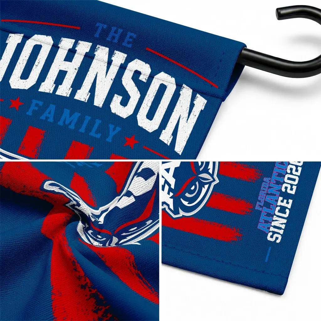 Florida Atlantic Owls Garden Flag Personalized Distressed Stripes Blue Latest Model Florida Atlantic Owls Garden Flag Personalized Distressed Stripes Blue Latest Model