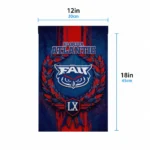Florida Atlantic Owls Garden Flag Personalized Laurel Wreath Blue Best Selling