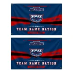 Florida Atlantic Owls House Flag Custom Brushed Streaks Blue Best Selling