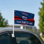 Florida Atlantic Owls House Flag Custom Brushed Streaks Blue Best Selling