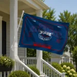 Florida Atlantic Owls House Flag Custom Ornate Border Blue Best Selling