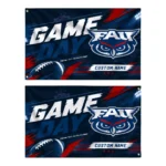 Florida Atlantic Owls House Flag Customized Action Streaks Blue Best Selling