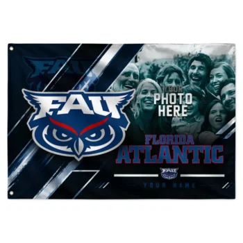 Florida Atlantic Owls House Flag Customized Diagonal Stripes Blue Best Selling