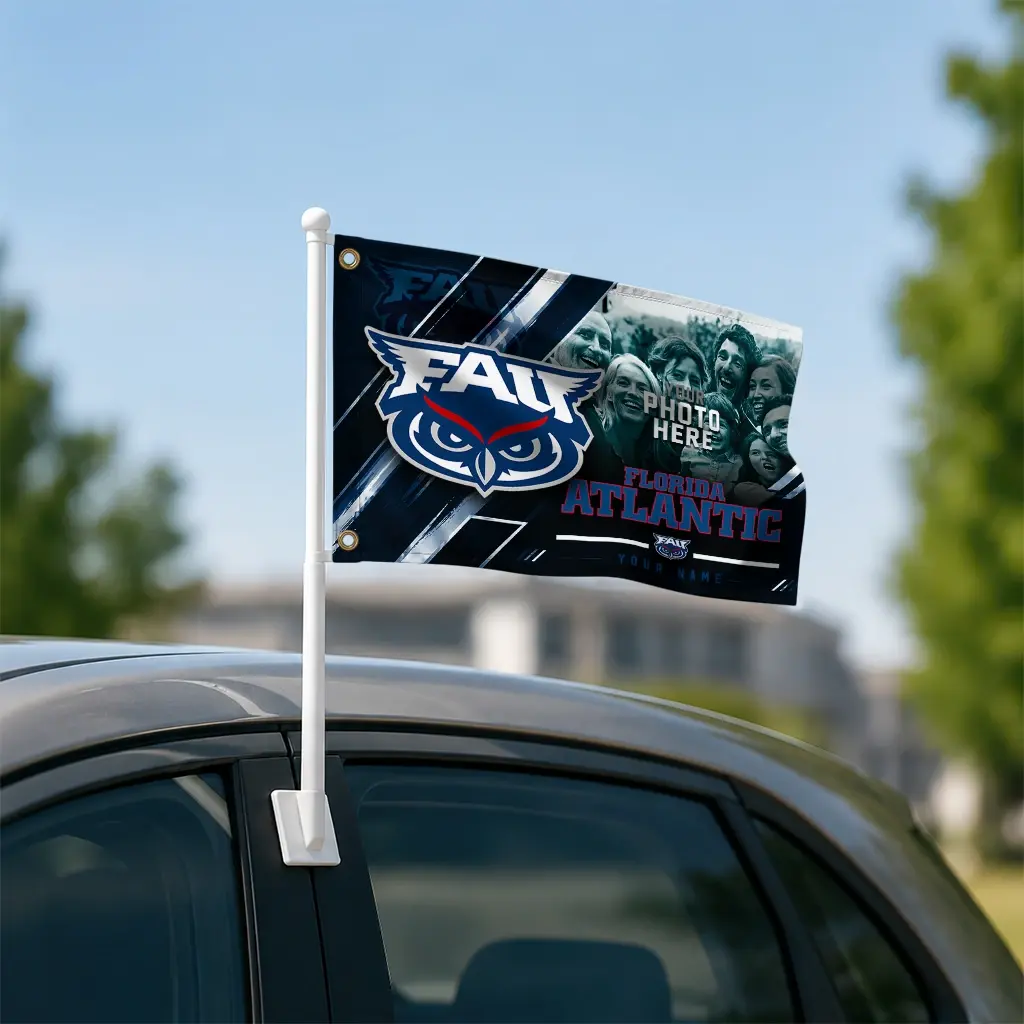 Florida Atlantic Owls House Flag Customized Diagonal Stripes Blue Latest Model Florida Atlantic Owls House Flag Customized Diagonal Stripes Blue Latest Model