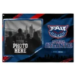 Florida Atlantic Owls House Flag Personalized Framed Photo Blue Black Best Selling